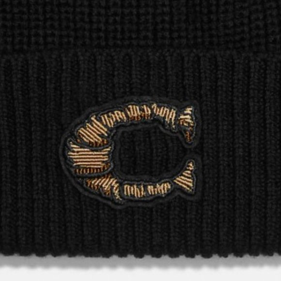 Coach X Michael B. Jordan Mummified Signature Beanie Cuffed knit Hat Cap NWT - Picture 3 of 7